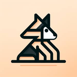 Mid Century Modern Dog Logo Design