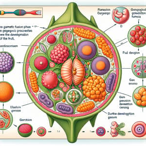 Gametic Fusion Phase: Embryo Development & Fruit Formation