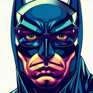 Programmer Batman Face with Glasses | 3D Render