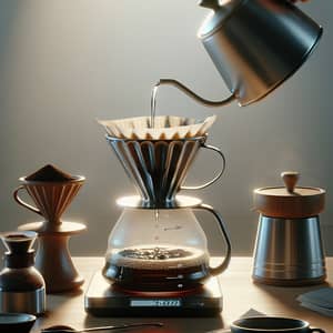 Hand-Brewed Coffee Scene: Perfect Morning Brew