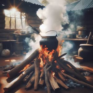 South Africa Kitchen: Cooking with Woods and Tree Branches