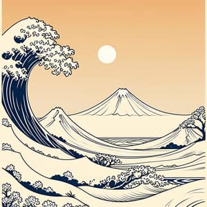 Painting in the Style of Katsushika Hokusai