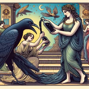 Mythical Encounter: Psyche and Venus - Pivotal Moment