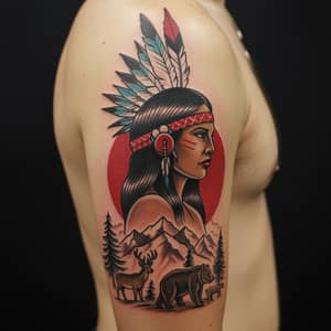 Old School Tattoo Celebrating Cultural Roots