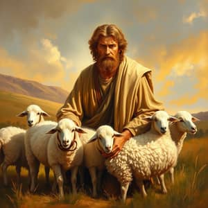 King David: Shepherd in Pastoral Bliss