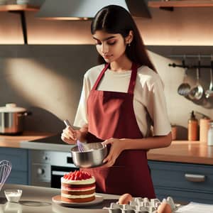 Multilayered Chocolate Cake with Strawberry Frosting - Baking Delight