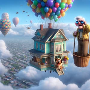 Up-Inspired Adventure with Balloons and Friends