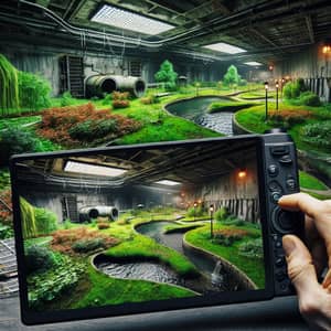 Deteriorating Underground Bunker with Landscaped Gardens | Horror-Inspired Scene