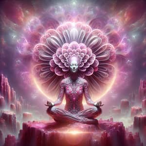 Surreal Floral Humanoid Landscape Art