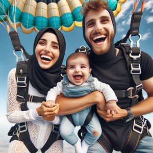 Exciting Family Skydiving Adventure | Parachute Jump with Baby