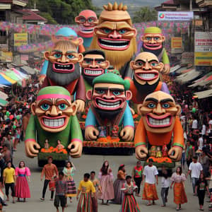 Colorful Higantes Festival in the Philippines