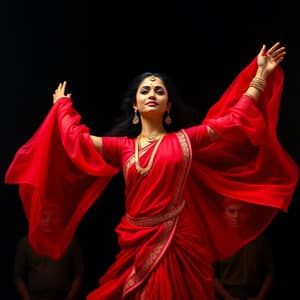 Mesmerizing Kathak Dance: A Hyper-Realistic Oil Painting