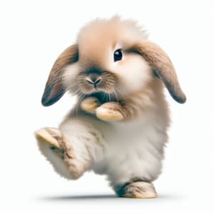 Adorable Rabbit Dance Routine: Playful Rap Beat Performance