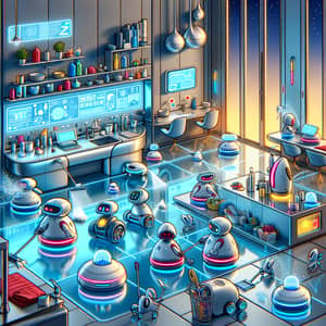 Futuristic Cartoon House Cleaning | AI & Robots