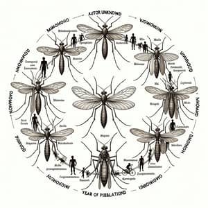 Malaria Life Cycle Illustration with Clear Labels