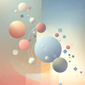 Abstract Peaceful Minimalist Geometric Illustration