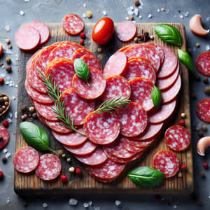 Heart-Shaped Salami Slices for Any Occasion