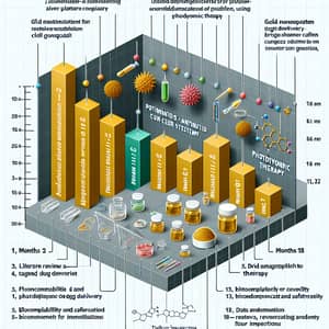 18-Month Project Timeline for Gold Nanoparticle-Antibody Drug Delivery System Research