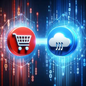 Shopping & Weather Apps Integration | Data Exchange Illustration