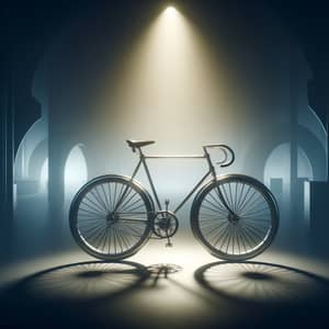 Atmospheric Bicycle Scene with Mystique