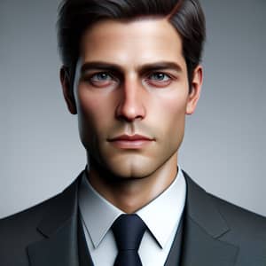 Professional Half-Body Portrait in Formal Attire