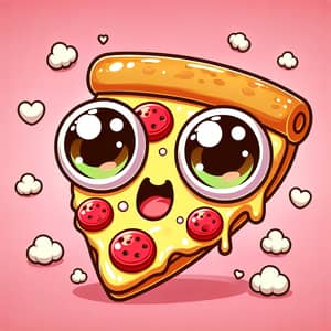 Cute Cartoon Pizza - Your Fun Takeaway Option