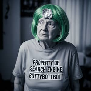 Confused Lady with Foil – Search Engine Humor