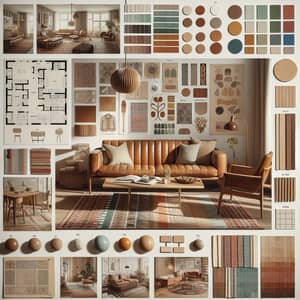 Mid-Century Modern Interior Design Mood Board