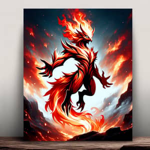 Mythical Fire-Type Creature: Guardian of Flames