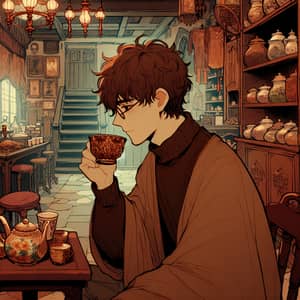 Yarik's Secret Visit to Quaint Tea Shop