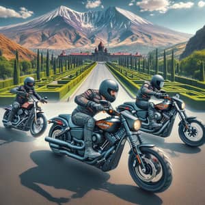 Harley Davidson Breakout 117 Motorcycles Riding Ararat Mountains