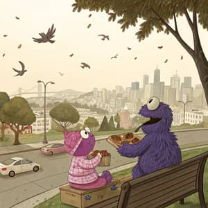 Cookie Monster Duo in Dolores Park