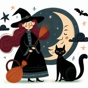 Witch, Cat, and Moon: A Magical Tale