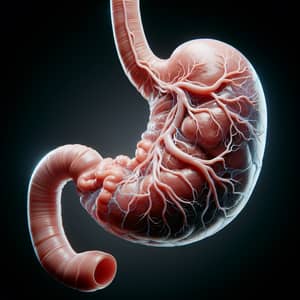 Realistic Human Stomach Illustration