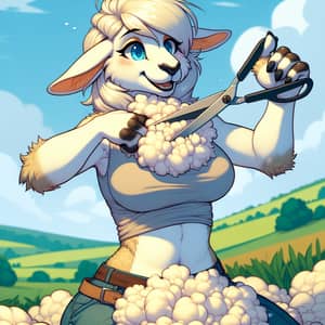 Sheep-Girl Fursona: Shearing Her Own Wool