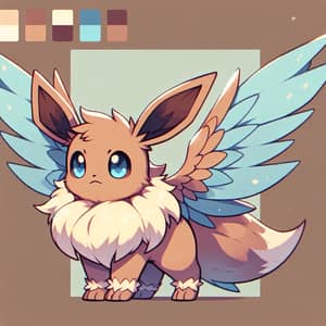 Flying Type Eevee Evolution Sprite | Unique Multi-Type Creature Design