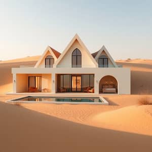 Fennec Fox-Inspired Elegant Desert Villa Design