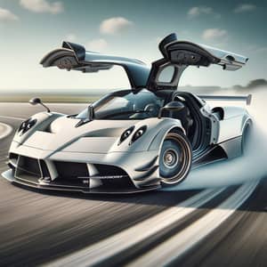 White Pagani Huayra BC Drifts | Luxury Sports Car Drifting