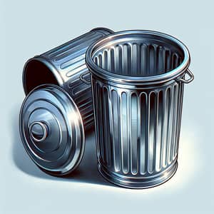 Stainless Steel Trash Cans - Open and Closed Options