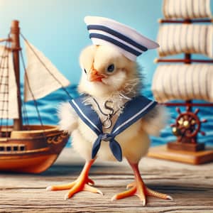 Sailor Chicken - Cute Costume for Ocean Adventure