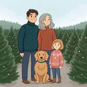 Create a Cartoon Family for Christmas