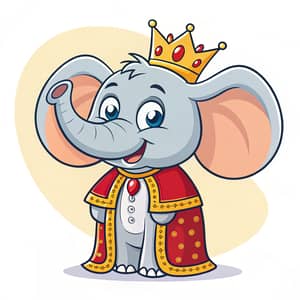 Elephant King Mascot for Events and Promotions