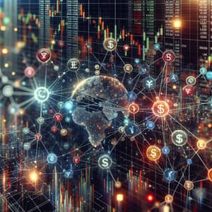 Abstract Financial Markets Visualization | Networks & Transactions