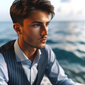 Young Trader by the Sea: Elegant and Modern Approach to Trading