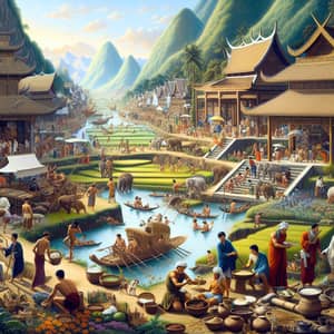 Interconnection of Humans and Environment in Asian Civilization Formation