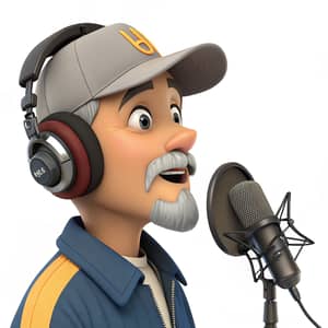 3D Pixar Style Radio DJ Character Showcase