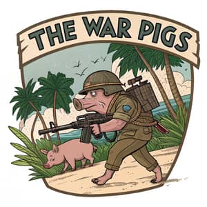 The War Pigs: WWII Marine Battalion Emblem