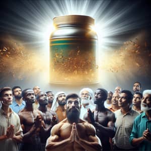 Diverse Men Admiring Nutritional Supplements | Fitness & Nutrition