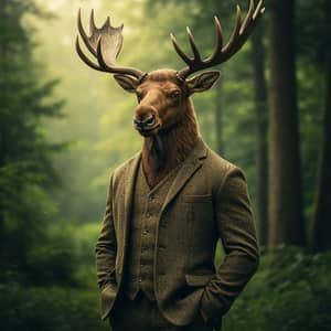 Anthropomorphic Male Moose - Unique Character Design