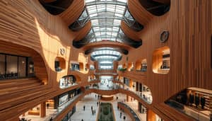 Impressive Aerial View of a Unique Shopping Mall